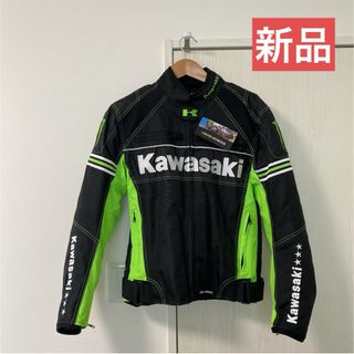 カワサキ(カワサキ)の【新品】CROSS BORDER バイクジャケット バイクウェア Mサイズ(装備/装具)