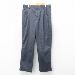 ランズエンド(LANDS’END)のW34★古着 ランズエンド パンツ メンズ 00年代 00s グレー 25jul24 中古 ボトムス ロング(ワークパンツ/カーゴパンツ)