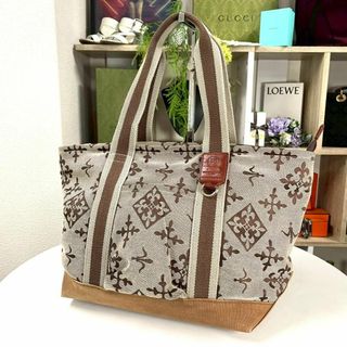 ラシット(Russet)の良品 russet トートバッグ ジャガード デカロゴ モノグラム(トートバッグ)