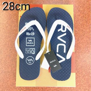 [新品] RVCA ルーカ サンダル RVCAロゴ サーフィン 28cm ネイビ