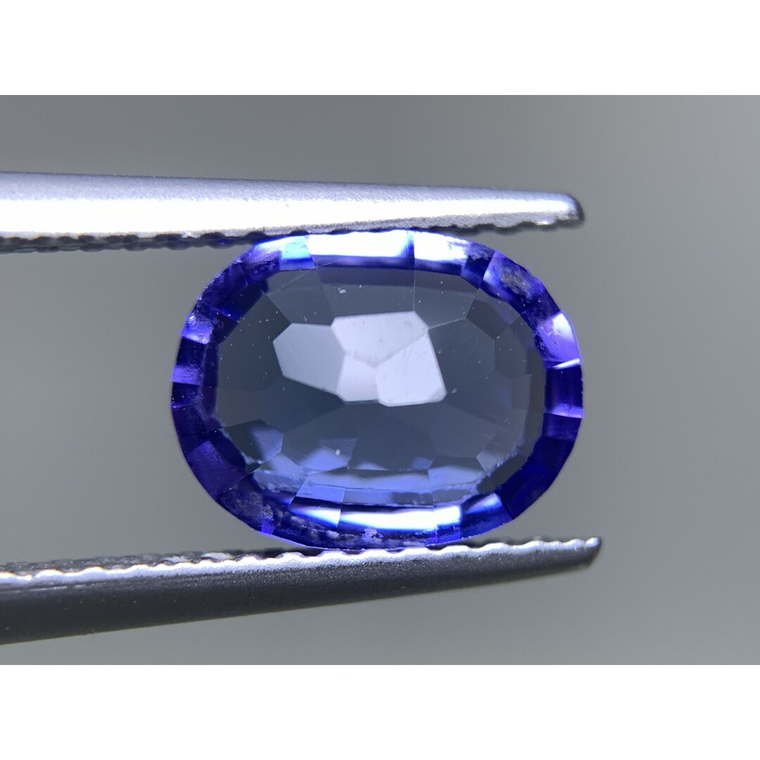 タンザナイト 天然  1.383ct  宝石ソーティング付き  8.2㎜×6.4㎜×3.4㎜ ルース（ 裸石 ）  6102Y レディースのアクセサリー(その他)の商品写真