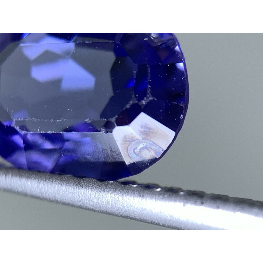 タンザナイト 天然  1.383ct  宝石ソーティング付き  8.2㎜×6.4㎜×3.4㎜ ルース（ 裸石 ）  6102Y レディースのアクセサリー(その他)の商品写真