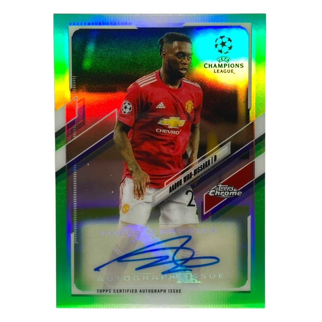 TOPPS サッカーカード CHROME AARON BISSANA MANCHESTER UNITED 70/99 #CA-AWB 送料無料 中古 IT2 エンタメ/ホビーのトレーディングカード(シングルカード)の商品写真