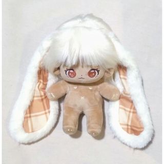 無属性ぬいぐるみ　着せ替え　20cm　うさぎ　褐色　スケルトン入江(ぬいぐるみ)