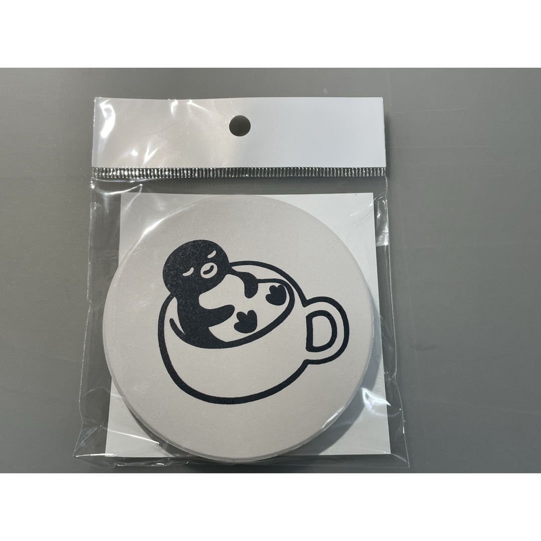 JR(ジェイアール)のSuicaのペンギン　吸水コースター　プレミィコロミィ　カップでお昼寝 エンタメ/ホビーのおもちゃ/ぬいぐるみ(キャラクターグッズ)の商品写真
