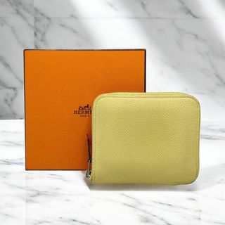 エルメス(HERMES)の⭐️良品⭐️エルメス アザップシルクイン コンパクト 財布 イエロー系(財布)
