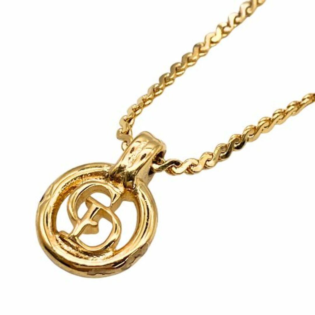 Christian Dior(クリスチャンディオール)の【中古】
Christian Dior クリスチャンディオール ネックレス
 メッキ メタル メッキ メタル CDロゴ ラウンド ゴールド レディースのアクセサリー(ネックレス)の商品写真