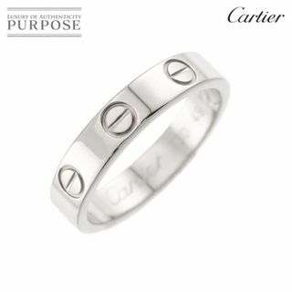 カルティエ(Cartier)のカルティエ Cartier ミニラブ #49 リング K18 WG ホワイトゴールド 750 指輪 90286555(リング(指輪))