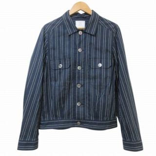 ニジュウサンク(23区)の23区 オンワード樫山 HOMME 美品 ジャケット リネン混 綿麻 ストライプ(ブルゾン)