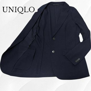 ユニクロ(UNIQLO)のUNIQLO　ユニクロ　感動ジャケット　軽量素材　ネイビー　テーラードジャケット(テーラードジャケット)