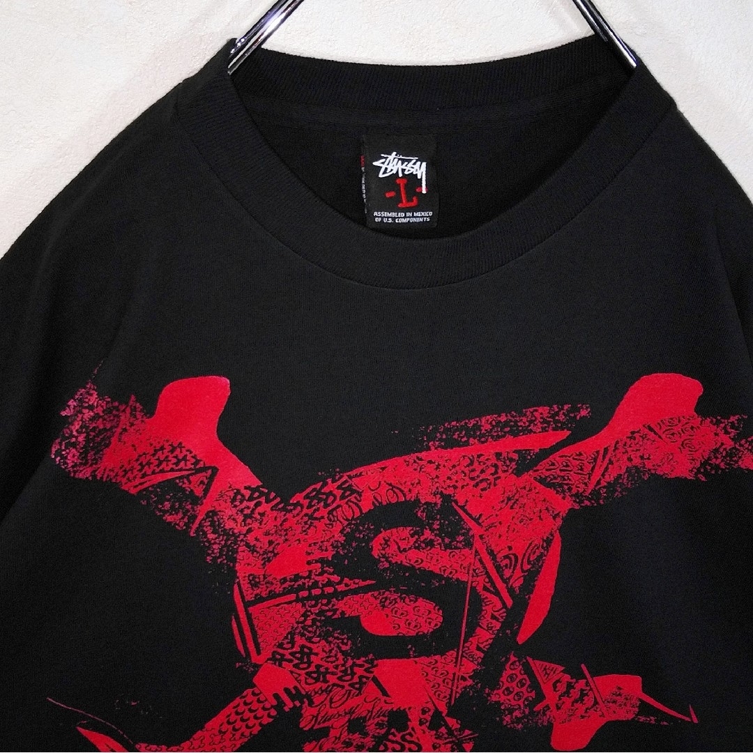 STUSSY(ステューシー)の《STUSSY/ステューシー》00s　ヴィンテージ　スカル　ロゴ　Tシャツ　黒 メンズのトップス(Tシャツ/カットソー(半袖/袖なし))の商品写真
