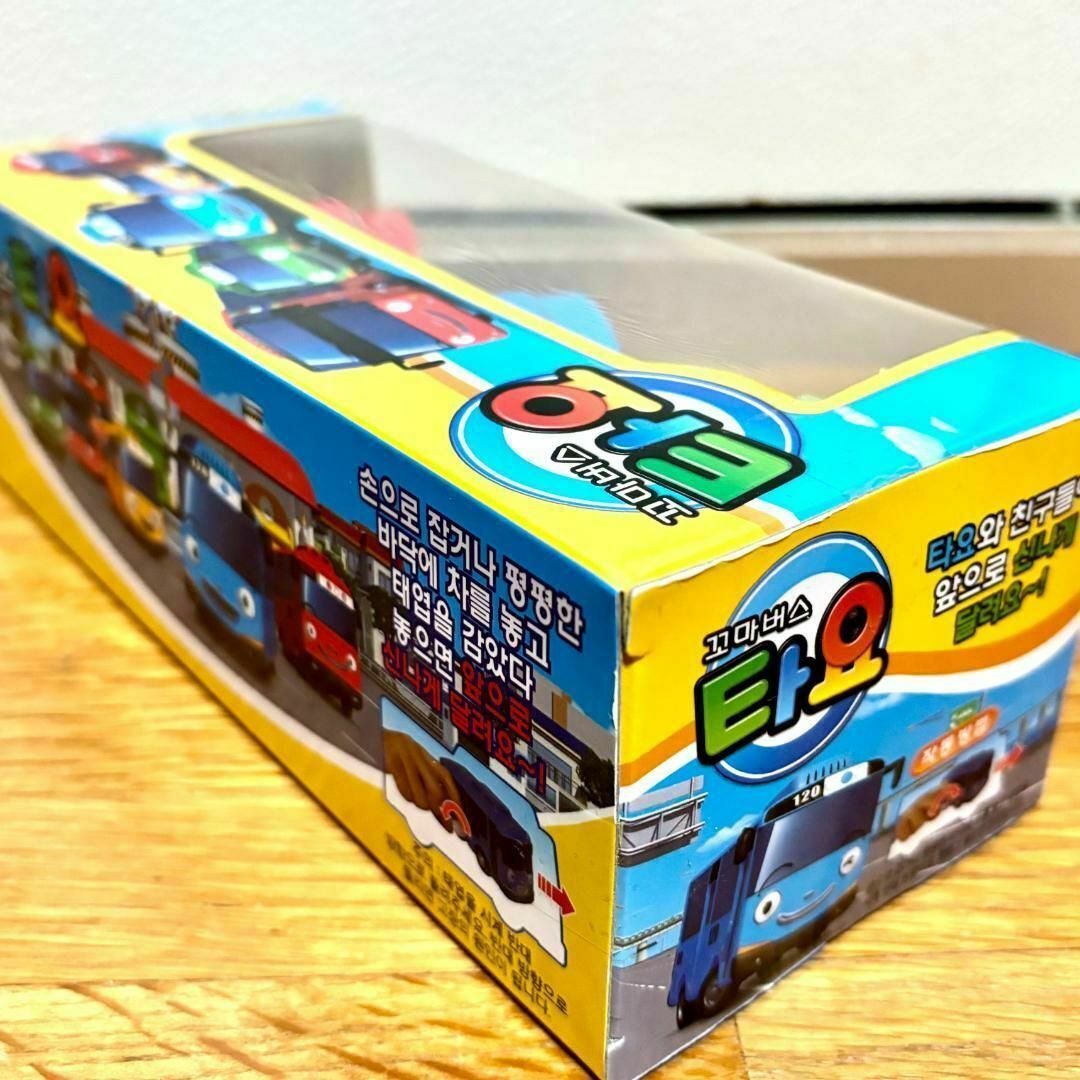 正規品　韓国限定☆ちびっこバス タヨ ロギ　ガニ　3台 TAYO　バス エンタメ/ホビーのおもちゃ/ぬいぐるみ(ミニカー)の商品写真