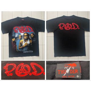 ミュージックティー(MUSIC TEE)の美品 00s y2k vintage p.o.d. satellite Tシャツ(Tシャツ/カットソー(半袖/袖なし))