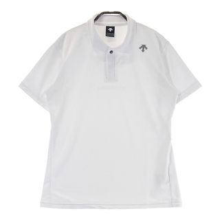 サイズ：M DESCENTE GOLF デサントゴルフ 2024年モデル 半袖ポロシャツ  ホワイト系 [240101494633] ゴルフウェア メンズ ストスト(ウエア)