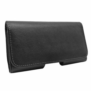 【新着商品】QBeau ベルトケース 横型 本革 スマホポーチ スマートフォン (その他)