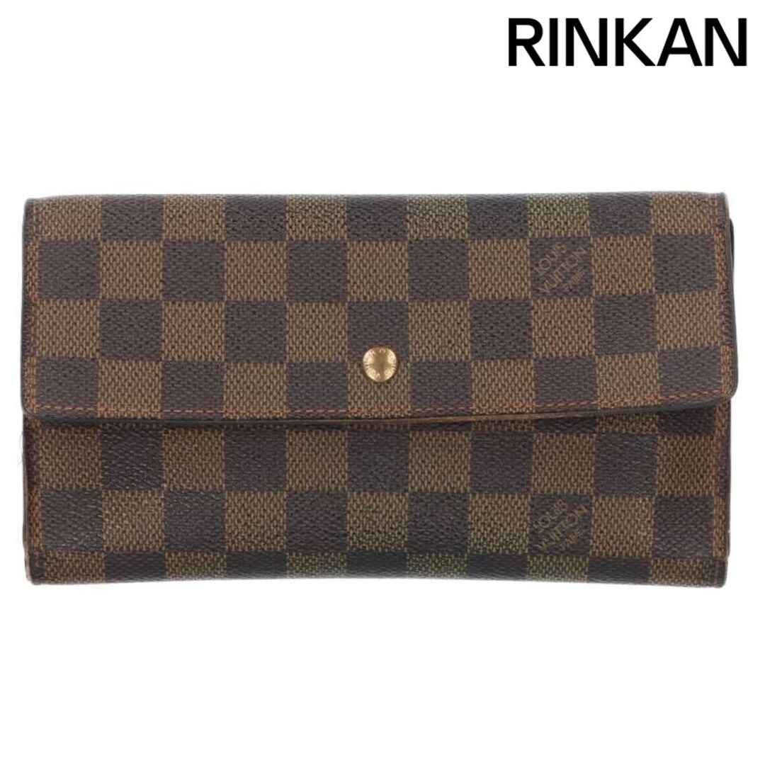 LOUIS VUITTON(ルイヴィトン)のルイヴィトン  N61217 ポルトフォイユ・インターナショナル ダミエ三つ折り長財布 メンズ メンズのファッション小物(長財布)の商品写真