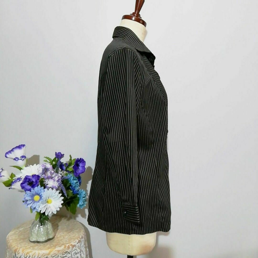 NARACAMICIE(ナラカミーチェ)のナラカミーチェ　新品レベル　若干ストレッチ有り　七分袖ブラウス　L相当サイズ レディースのトップス(シャツ/ブラウス(長袖/七分))の商品写真