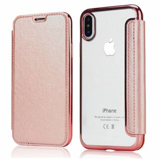 【人気商品】YUYIB iPhone Xs Max 用 ケース 手帳型 背面 ク(その他)