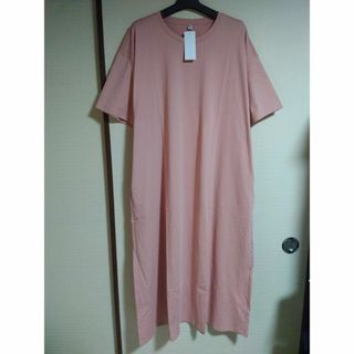 ユニクロ(UNIQLO)の3XL/2枚セット/新品/ユニクロ/エアリズムコットン ワンピース 半袖 4L(ロングワンピース/マキシワンピース)
