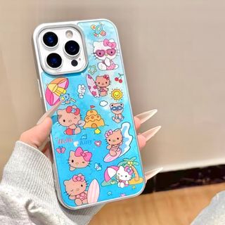 日焼けキティ　iPhoneケース　平成　サンリオ　キティ　ギャルキティ　Y2K(iPhoneケース)