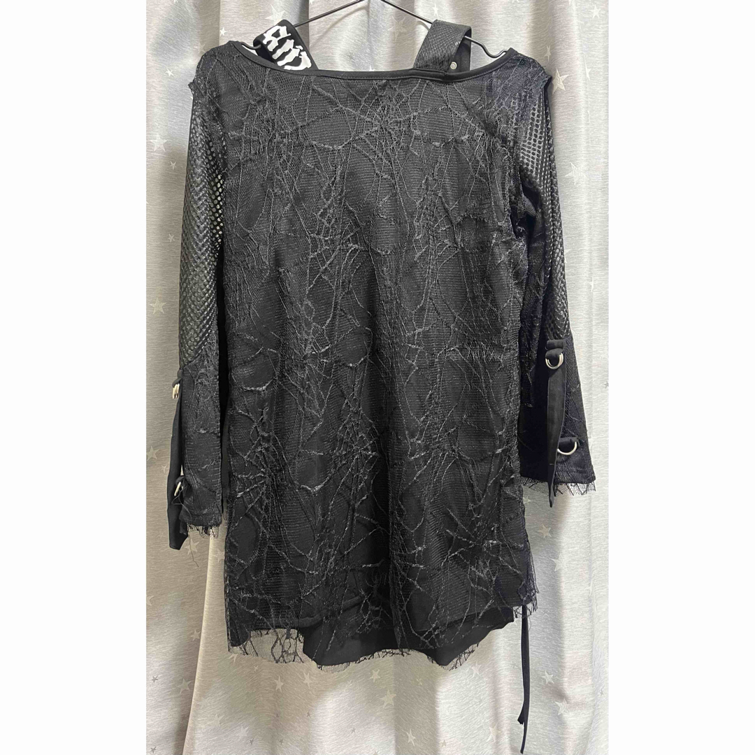 ACDC RAG(エーシーディーシーラグ)のACDCRAG ガーゼロンT ブラック レディースのトップス(Tシャツ(長袖/七分))の商品写真