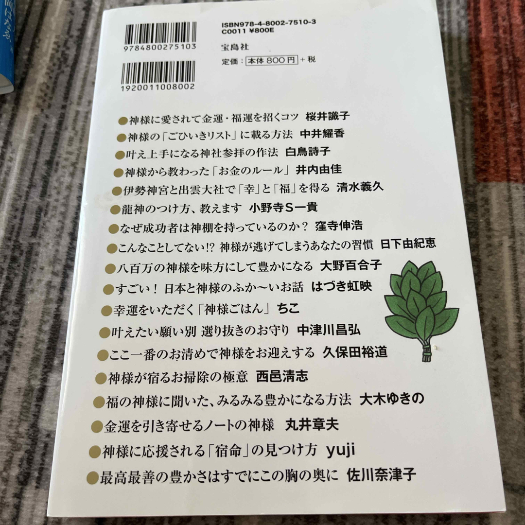 宝島社(タカラジマシャ)のお金と幸運がどんどん舞い込む！神様に願いを叶えてもらう方法 エンタメ/ホビーの本(住まい/暮らし/子育て)の商品写真