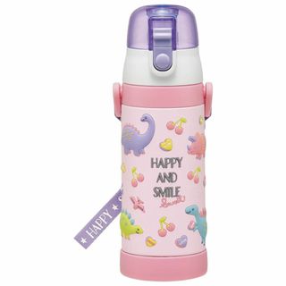 スケーター(Skater) 子供用 ステンレス 水筒 直飲み 480ml ハッピ(弁当用品)