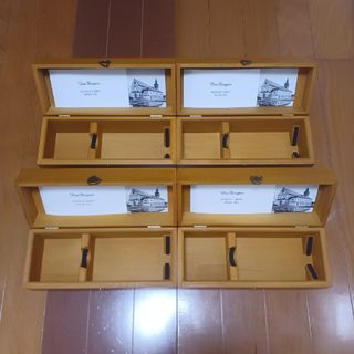 ドンペリニヨン(Dom Pérignon)の【珍しい正規品】４個セット　ドンペリニヨン　ラベイ　ゴールド　空箱　木箱(シャンパン/スパークリングワイン)