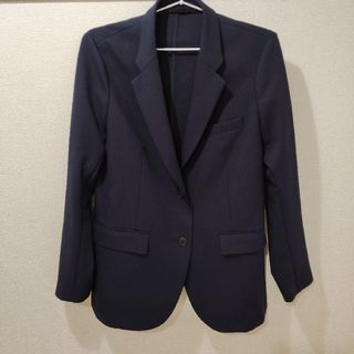 ユニクロ(UNIQLO)の感動ジャケット　ネイビー　L(テーラードジャケット)