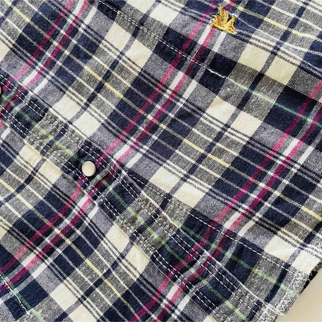 Right-on(ライトオン)の【FLASH REPORT /Sサイズ】チェックシャツ 七分袖 レディースのトップス(シャツ/ブラウス(長袖/七分))の商品写真