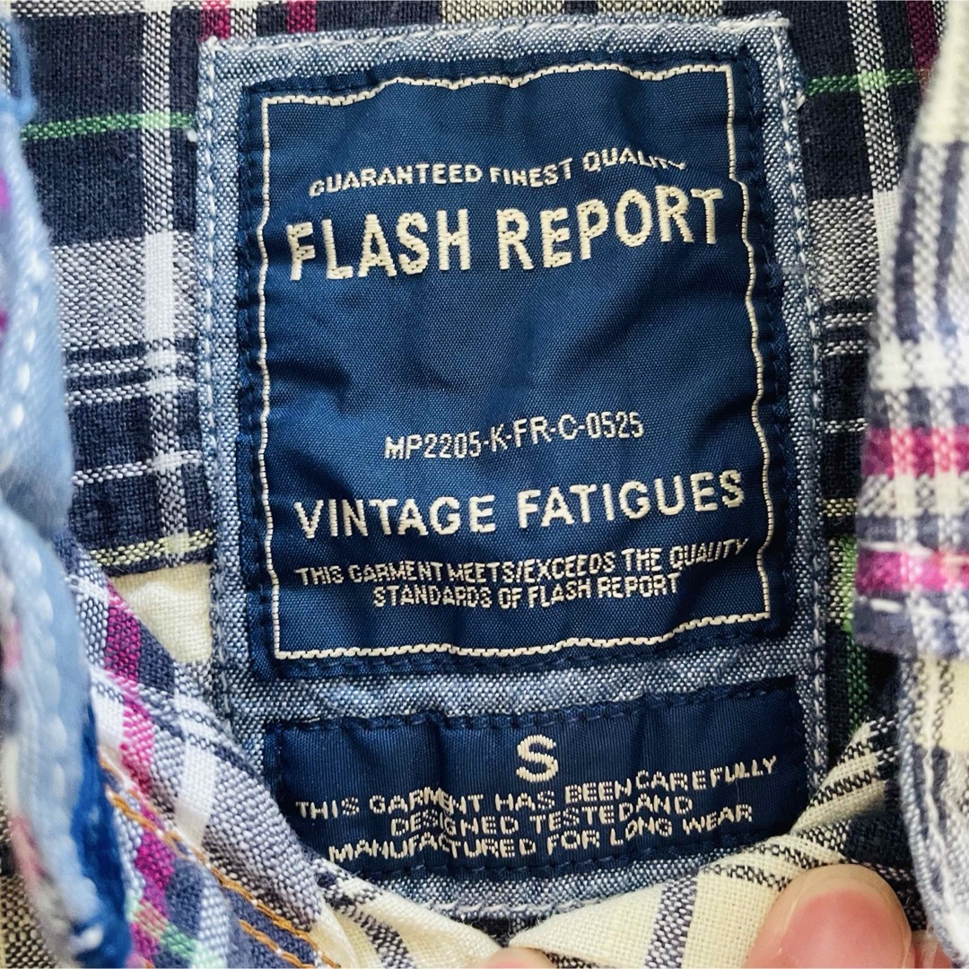 Right-on(ライトオン)の【FLASH REPORT /Sサイズ】チェックシャツ 七分袖 レディースのトップス(シャツ/ブラウス(長袖/七分))の商品写真