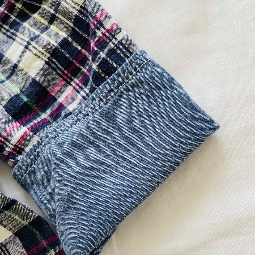 Right-on(ライトオン)の【FLASH REPORT /Sサイズ】チェックシャツ 七分袖 レディースのトップス(シャツ/ブラウス(長袖/七分))の商品写真
