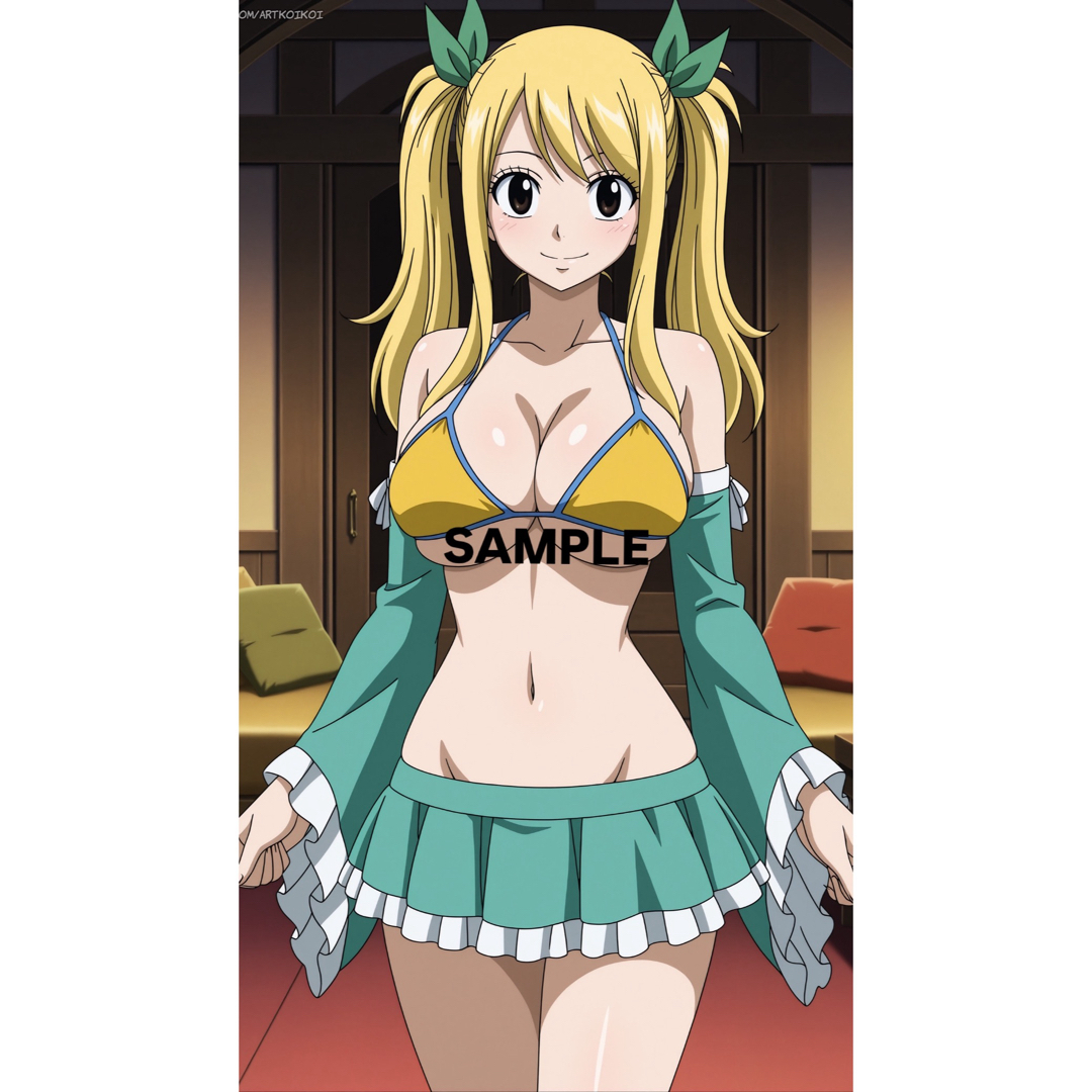 ルーシィ・ハートフィリア　N1S10  ブロマイド エンタメ/ホビーのアニメグッズ(ポスター)の商品写真