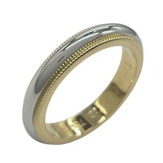 ティファニー(Tiffany & Co.)の　ティファニー TIFFANY＆CO ミルグレインクラシックリング イエローゴールド K18YG/Pt950 ジュエリー(リング(指輪))