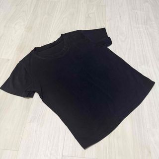 シンプル 黒 半袖Tシャツ トップス レディース Mサイズ カットソー(Tシャツ/カットソー(半袖/袖なし))