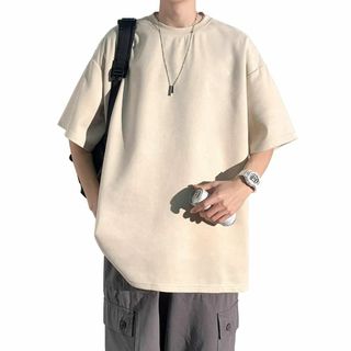 【特価商品】[YAYOKYA] Tシャツ メンズ 半袖 大きいサイズ 夏服 無地(その他)