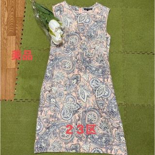 ニジュウサンク(23区)の夏に☆２３区☆素敵なペイズリー柄ワンピース(ひざ丈ワンピース)