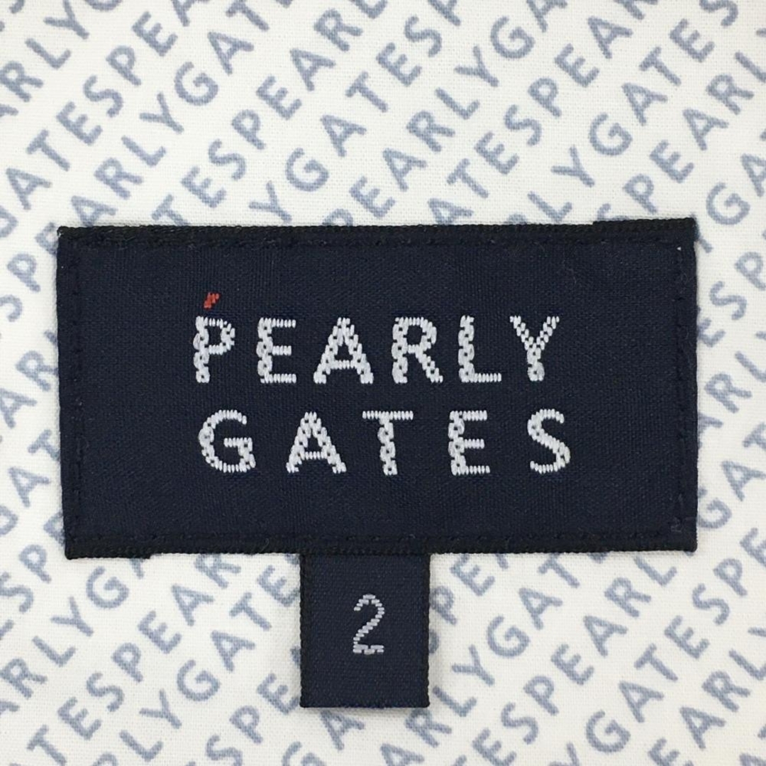 PEARLY GATES(パーリーゲイツ)の【新品】パーリーゲイツ パンツ 白×マルチカラー FUTUREニコちゃん スマイル ストレッチ レディース 2(L) ゴルフウェア PEARLY GATES スポーツ/アウトドアのゴルフ(ウエア)の商品写真