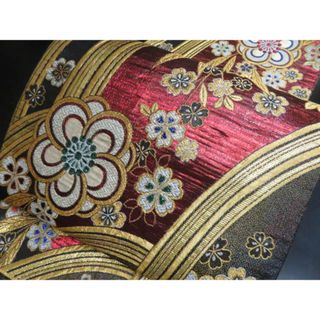 a2504-52 袋帯 美品 正絹 着物(帯)