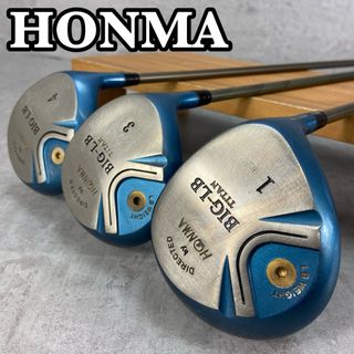 ホンマゴルフ(本間ゴルフ)のHONMA　ホンマ　BIG-LB 4STAR　スター　星　メンズゴルフ　ウッド3本セット　カーボン　右利き用　DR　ドライバー FW　フェアウェイウッド(クラブ)