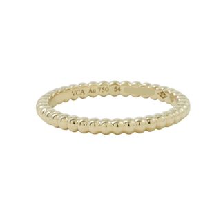 ヴァンクリーフアンドアーペル(Van Cleef & Arpels)のヴァンクリーフ&アーペル リング ペルレ ゴールドパール スモール K18YGイエローゴールド サイズ54 VCARN95Q54 指輪(リング(指輪))