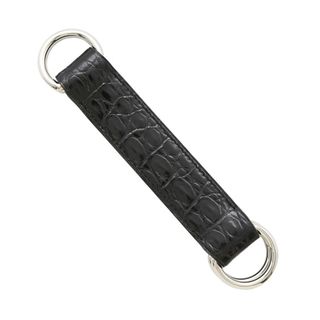 エルメス(HERMES)のエルメス スカーフベルト ロマンス ブラック/シルバー金具 ポロサスシャイン □N刻印 黒(その他)