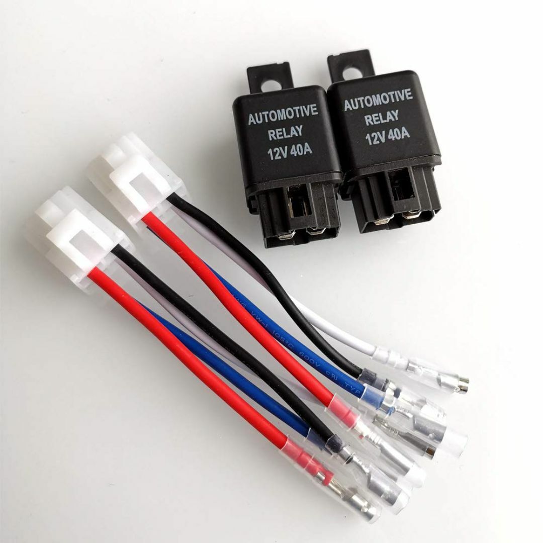 Kiligen 2個 車モーター用 12V 40A 4-極リレー ヒューズ On その他のその他(その他)の商品写真