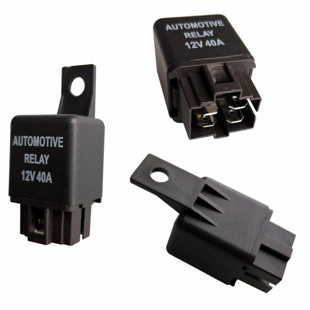 Kiligen 2個 車モーター用 12V 40A 4-極リレー ヒューズ On その他のその他(その他)の商品写真