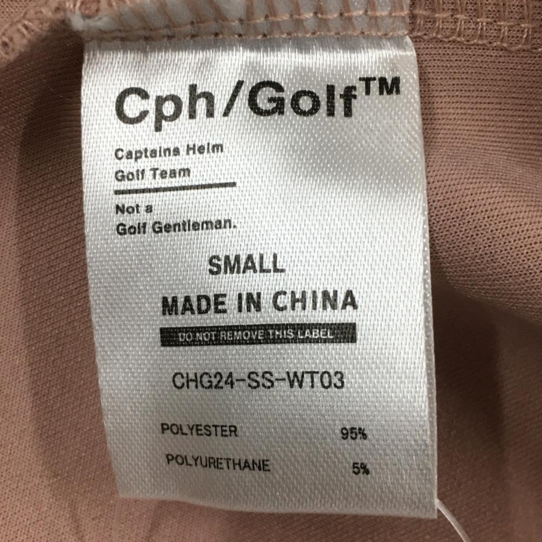 キャプテンズヘルム ワンピース ピンク系 後プリント ウエストベルト付  レディース S ゴルフウェア Cph/Golf スポーツ/アウトドアのゴルフ(ウエア)の商品写真