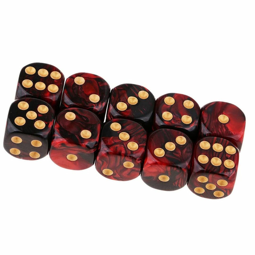 Yourandoll 20個 多面体ダイス D6サイコロ 6面ダイス16mm D キッズ/ベビー/マタニティのキッズ/ベビー/マタニティ その他(その他)の商品写真