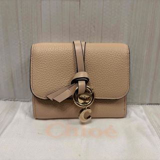 クロエ(Chloe)の美品 クロエ アルファベット スモール トリフォールド ウォレット ピンク系(財布)
