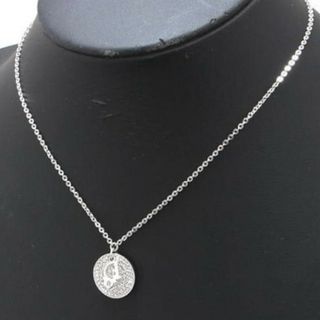 クリスチャンディオール(Christian Dior)の希少クリスチャンディオール　ネックレス　ユニセックス　サークル　ロゴ　シルバー(ネックレス)