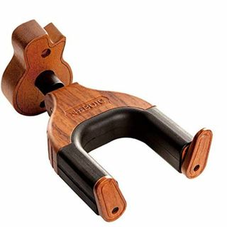 Neboic ギターハンガー 壁掛け 自動ロック ギター形状の硬材ベース ギター(楽器のおもちゃ)