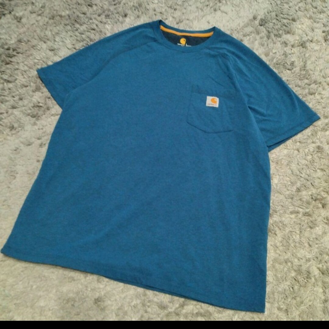 carhartt(カーハート)のCarhartt ワンポイントボックスロゴ　クルーネック Tシャツ メンズのトップス(Tシャツ/カットソー(半袖/袖なし))の商品写真